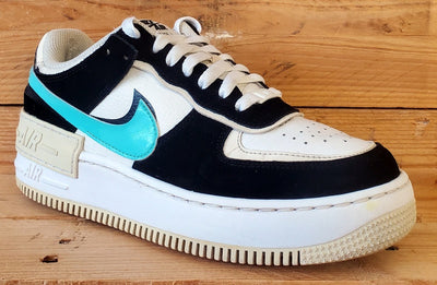 Nike Air Force 1 Shadow Leather Trainers UK6/US8.5/EU40 CZ7929-100 White/Black
