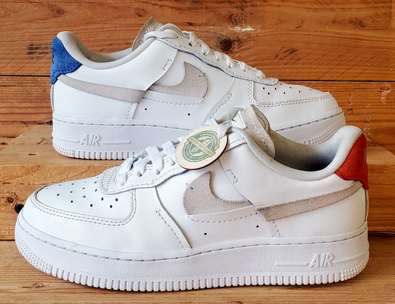 Nike Air Force 1 LX Vandalised Leather Trainers UK4.5/US7/EU38 898889-103 White