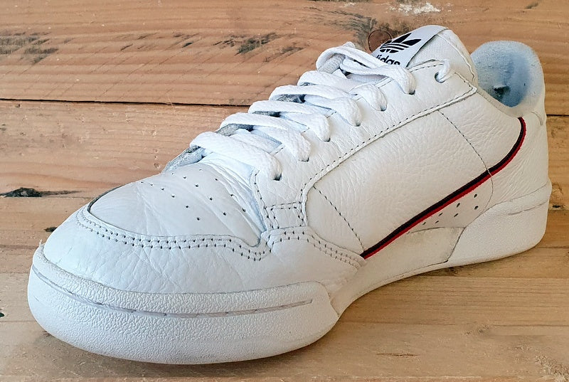Adidas Continental 80 Low Leather Trainers UK6/US6.5/EU39 G27706 Cloud White