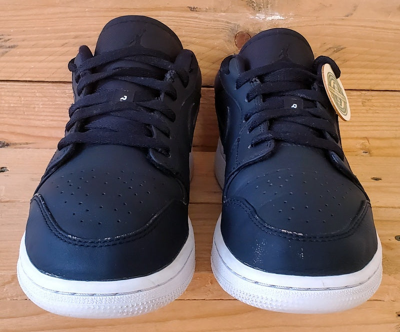 Nike Air Jordan 1 PSG Low Leather Trainers UK4/US4.5Y/EU36.5 CN1077-001 Black