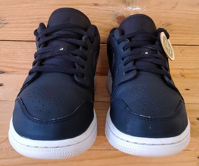 Nike Air Jordan 1 PSG Low Leather Trainers UK4/US4.5Y/EU36.5 CN1077-001 Black