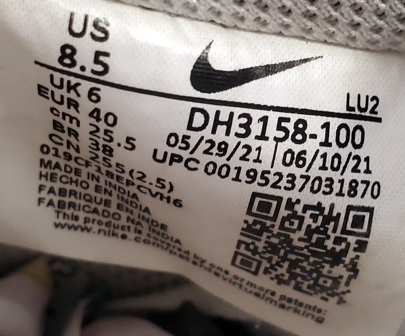 Nike Court Vision Low Leather Trainers UK6/US8.5/EU40 DH3158-100 Triple White