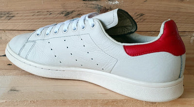 Adidas Stan Smith Low Leather Trainers UK10/US10.5/EU44.5 B37898 White/Red