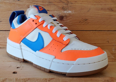 Nike Dunk Disrupt Low Textile Trainers UK5.5/US8/EU39 CK6654-104 Orange/White