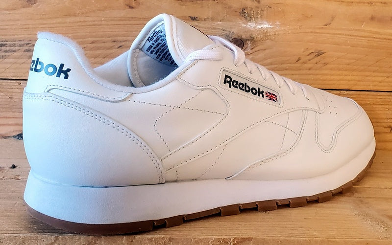 Reebok Classic Low Leather Trainers UK8/US9/EU42 49799 White/Gum