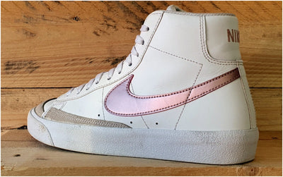 Nike Blazer Mid '77 Leather Trainers UK5.5/US6Y/E38.5 DA4086-05 White/Pink Glaze