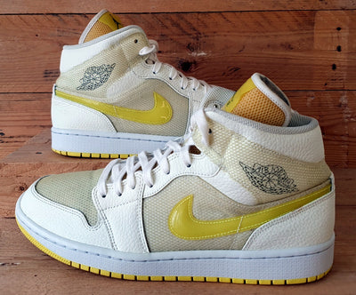 Nike Air Jordan 1 Mid SE Trainers UK9.5/US12/EU44.5 DB2822-107 Voltage Yellow