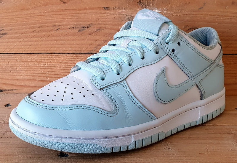 Nike Dunk Low GS Leather Trainers UK3.5/US4Y/EU36 FB9109-105 Glacier Blue