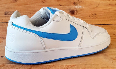 Nike Ebernon Low Leather Trainers UK9.5/US10.5/EU44.5 AQ1775-102 White/Blue