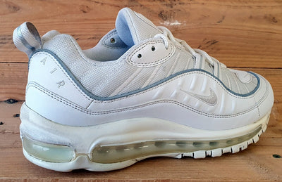 Nike Air Max 98 Leather/Textile Trainers UK5.5/US8/EU39 AH6799-114 Triple White