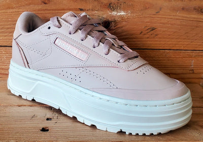 Reebok Club C Double Geo Low Leather Trainers UK3.5/US6/EU36.5 H69145 Pink