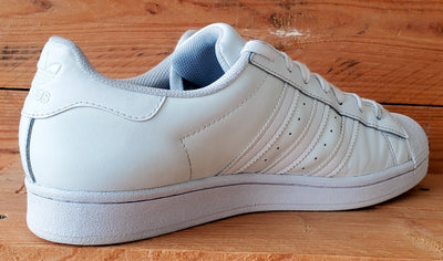 Adidas Superstar Low Leather Trainers UK9/US9.5/EU43 EG4960 Triple White