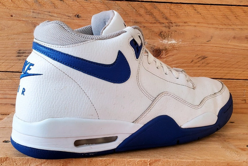 Nike Flight Legacy Mid Leather Trainers UK8.5/US9.5/EU43 BQ4212-103 White/Blue