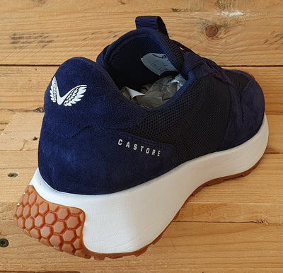 Castore Technical Retro Low Textile/Suede Trainers UK7/US8/EU40 CS0001 Navy/Gum