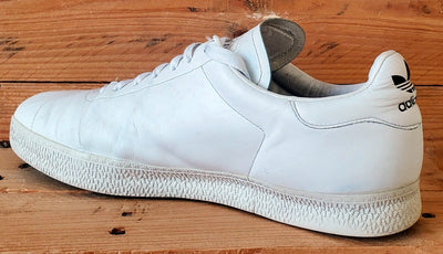 Adidas Gazelle Low Leather Trainers UK10/US10.5/Eu44.5 018113 Triple White