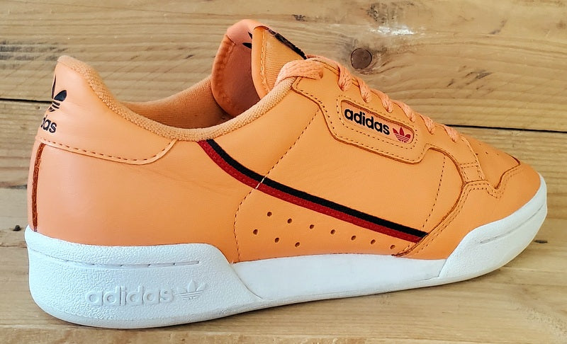 Adidas Continental 80 Low Leather Trainers UK7.5/US8/EU41 CG7124 Easy Orange