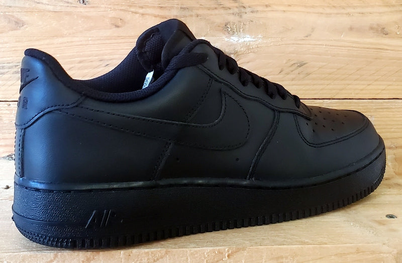 Nike Air Force 1 Low Leather Trainers UK8/US9/EU42.5 315122-001 Triple Black