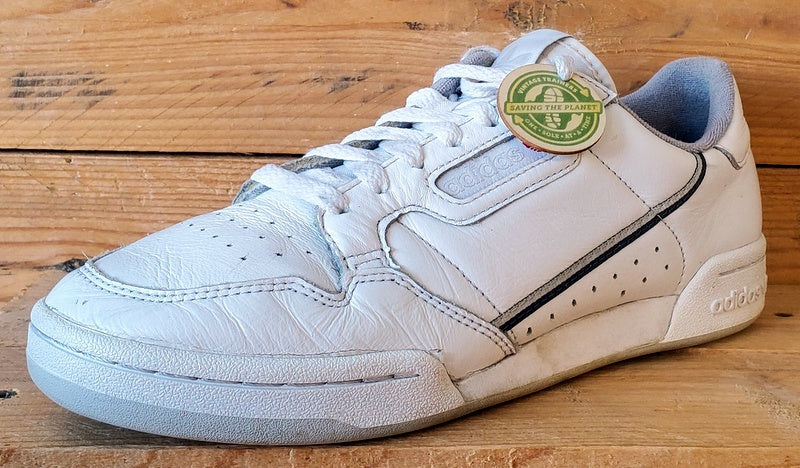 Adidas Continetal 80 Low Leather Trainers UK8/US8.5/EU42 EE5342 Cloud White