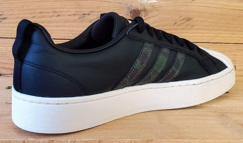Adidas Streetcheck Cloadfoam Low Leather Trainers UK7.5/US8/EU41 H06222 Black