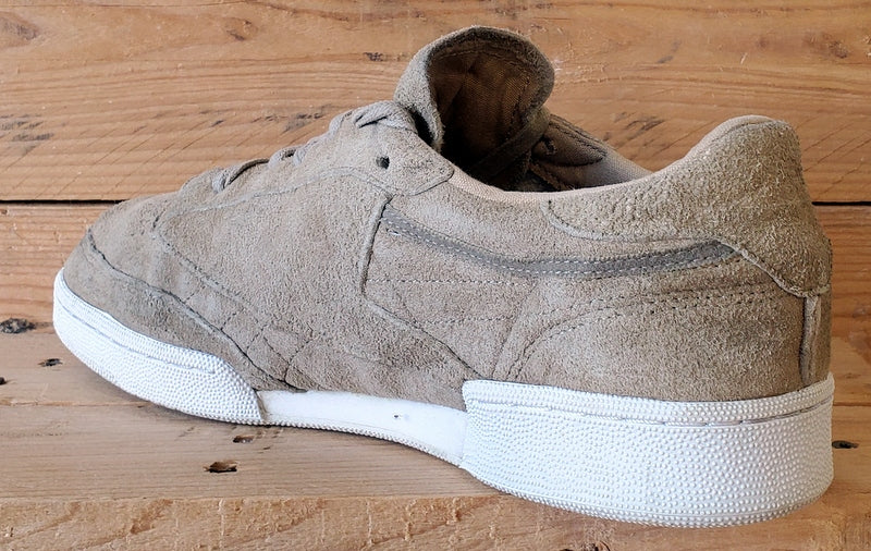 Reebok Club C 85 Low Suede Trainers UK10/US11/EU44.5 BD1897 Oatmeal Driftwood