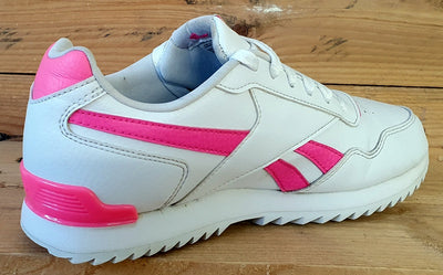 Reebok Royal Glide Low Leather Trainers UK5/US5.5/EU37 DV7262 White/Pink