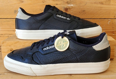 Adidas Continental Vulc Low Leather Trainers UK9/US9.5/EU43 EG4590 Navy/White