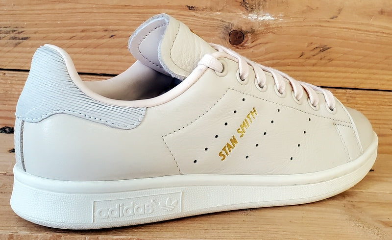 Adidas Stan Smith Low Leather Trainers UK5/US6.5/EU38 CP8915 Beige/Grey