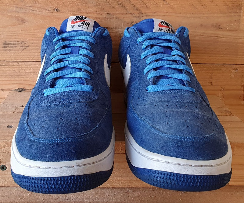 Nike Air Force 1 Low Suede Trainers UK11.5/US12.5/EU47 820266-404 Hyper Cobalt