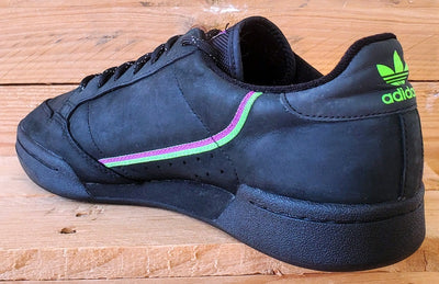 Adidas Continental 80 Low Suede Trainers UK9.5/US10/EU44 FU9392 Black/Purple