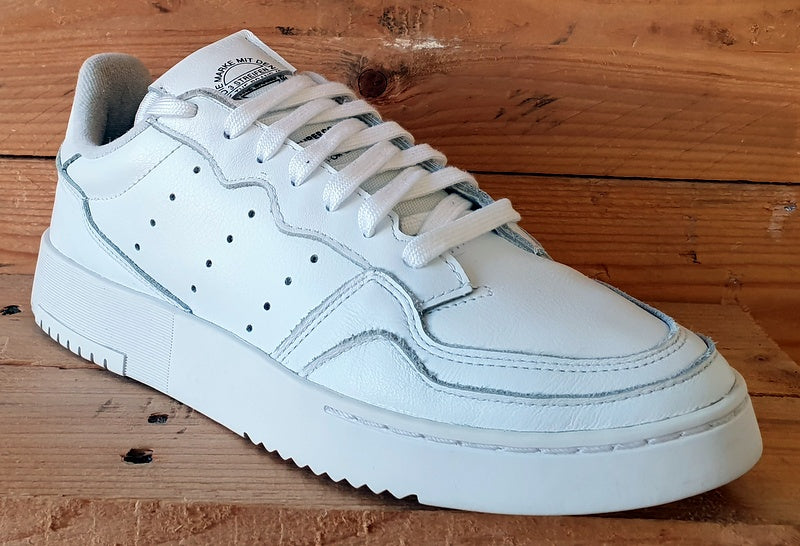 Adidas Supercourt Low Leather Trainers UK7/US7.5/EU40.5 EE6037 Triple White