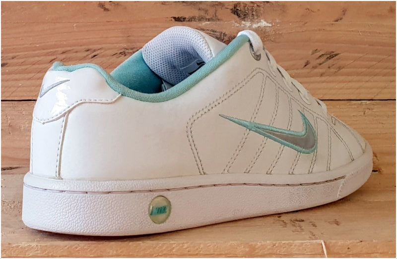 Nike Court Tradition Low Leather Trainers UK5.5 US6Y E38.5 316751 100 White Blue VintageTrainers