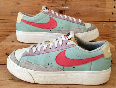 Nike Blazer Low Platform Trainers UK6/US8.5/EU40 DM9464-001 Sea Foam Pink Salt