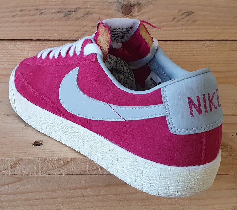 Nike Blazer Premium Low Suede Trainers UK7/US8/EU41 538402-601 Fuchsia Pink/Gum