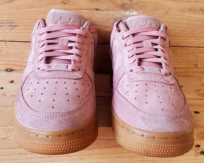 Nike Air Force 1 Low Suede Trainers UK4.5/US7/EU38 AA0287-600 Particle Pink/Gum