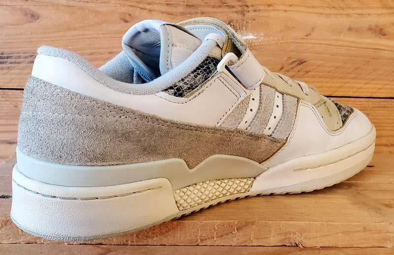 Adidas Forum 84 Low Leather/Snakeskin Trainers UK9/US9.5/EU43 FZ6292 White