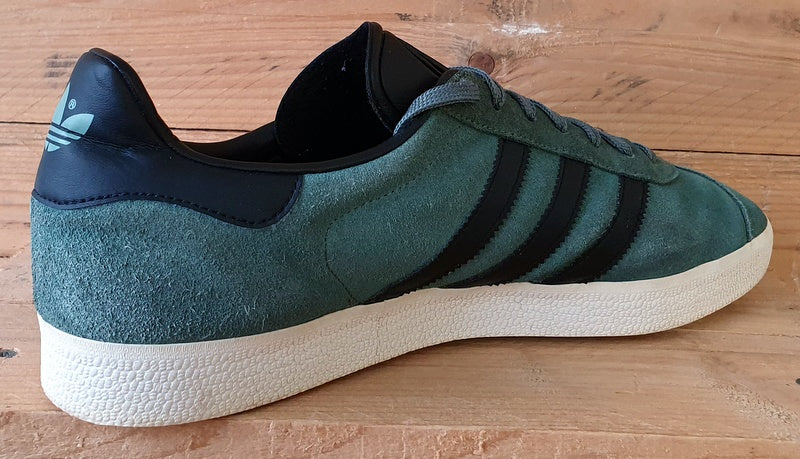 Adidas Gazelle Low Suede Trainers UK12/US12.5/EU47 BZ0033 Trace Green Black