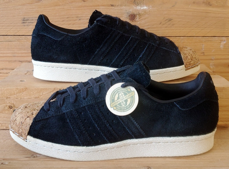 Adidas Superstar 80s Cork Low Suede Trainers UK6/US7.5/EU39 BY2963 Black