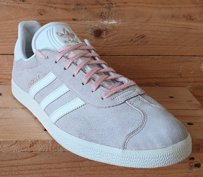 Adidas Gazelle Low Suede Trainers UK12/US12.5/EU47 BB5472 Vapor Pink/White