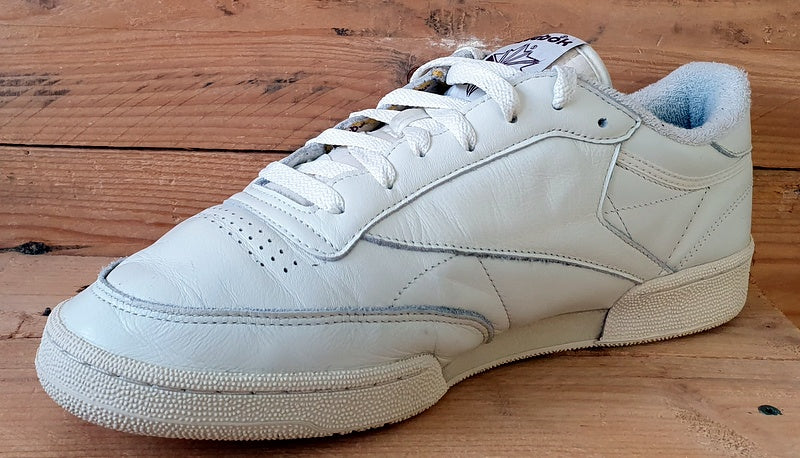 Reebok Classic Club C 85 Low Leather Trainers UK10/US11/EU44.5 GX3681 Cream