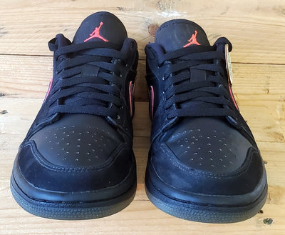 Nike Air Jordan 1 Low Leather Trainers UK6/US7/EU40 CK3022-006 Black/Orbit Red