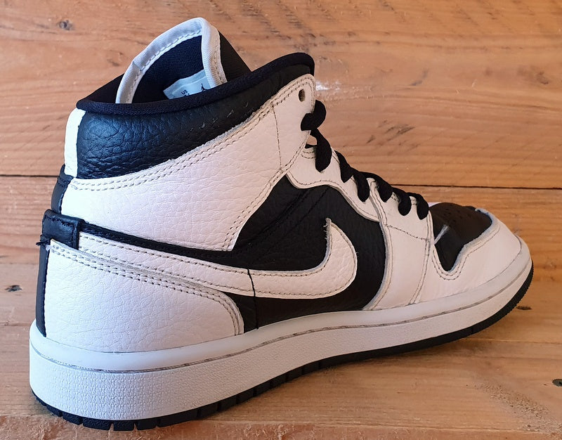 Nike Air Jordan 1 Mid Leather Trainers UK5/US7.5/EU38.5 DR0501-101 Black/White