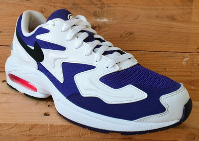 Nike Air Max 2 Suede/Textile Trainers UK9.5/US10.5/E44.5 AO1741-103 White/Purple