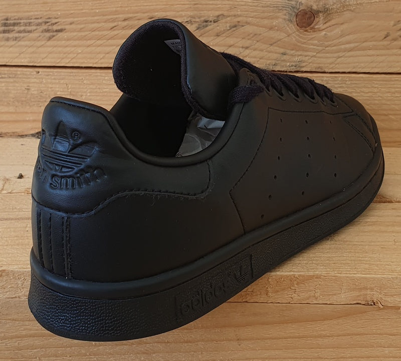 Adidas Stan Smith Low Leather Trainers UK8/US8.5/EU42 FX5499 Triple Black