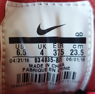 Nike Air Huarache Run Low Leather Trainers UK4/US6.5/E37.5 634835-801 Ember Glow