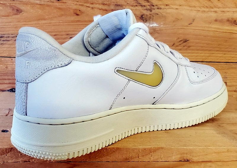 Nike Air Force 1 Jewel Low Leather Trainers UK9/US10/E44 DC8894-100 Pale Vanilla
