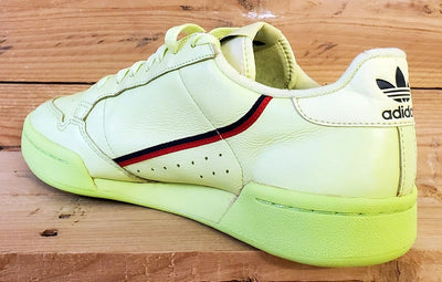 Adidas Continental 80 Leather Trainers UK8/US8.5/EU42 B41675 Semi Frozen Yellow