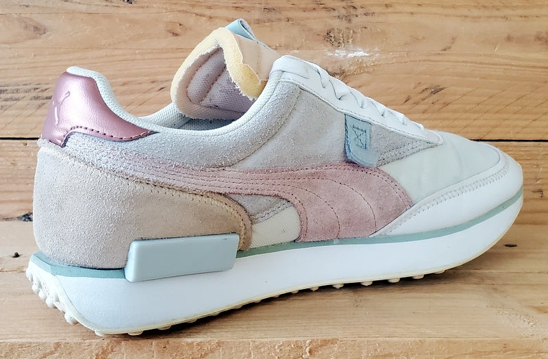 Puma Future Rider Marshmallow Suede Trainers UK7/US9.5/E40.5 374665-02 Grey/Pink