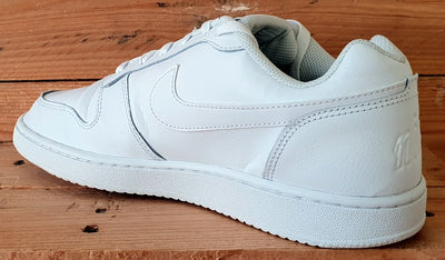 Nike Ebernon Low Leather Trainers UK7.5/US8.5/EU42 AQ1775-100 Triple White