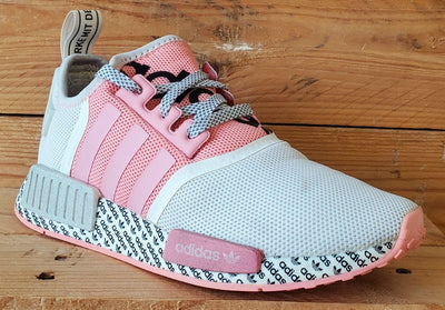 Adidas NMD R1 Low Textile Trainers UK5/US5.5/EU38 FV6991 White/Pink