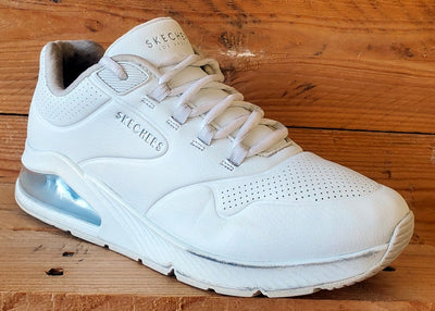 Skechers Uno 2 Low Leather Trainers UK6/US9/EU39 SN155543 Triple White